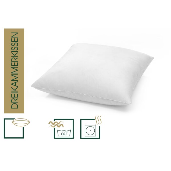 HANSKRUCHEN® Dreikammerkissen 80x80 cm