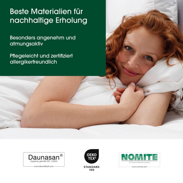 HANSKRUCHEN Daunenkissen Premium de Luxe 40x80 cm