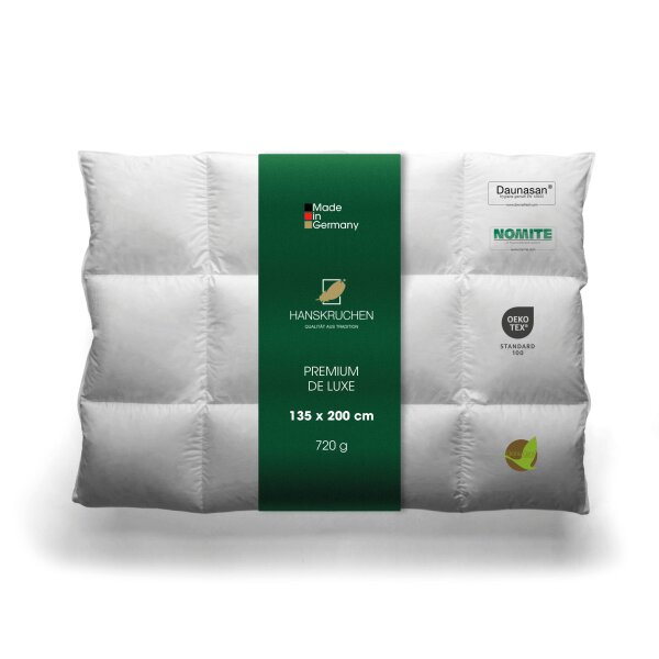 HANSKRUCHEN Daunendecke PREMIUM DE LUXE Medium 135x200 cm