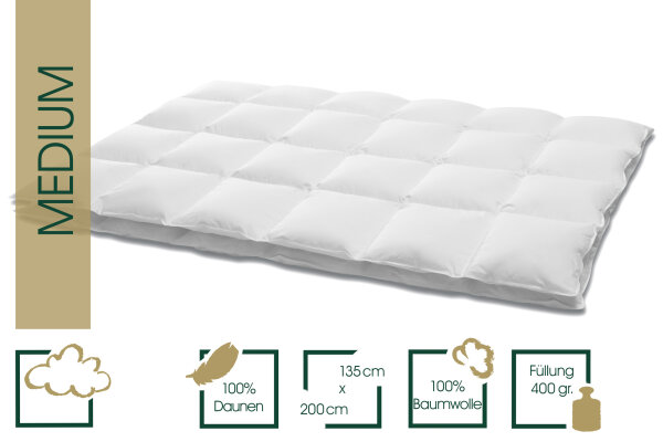 HANSKRUCHEN® Down Duvet Medium  135 x 200 cm