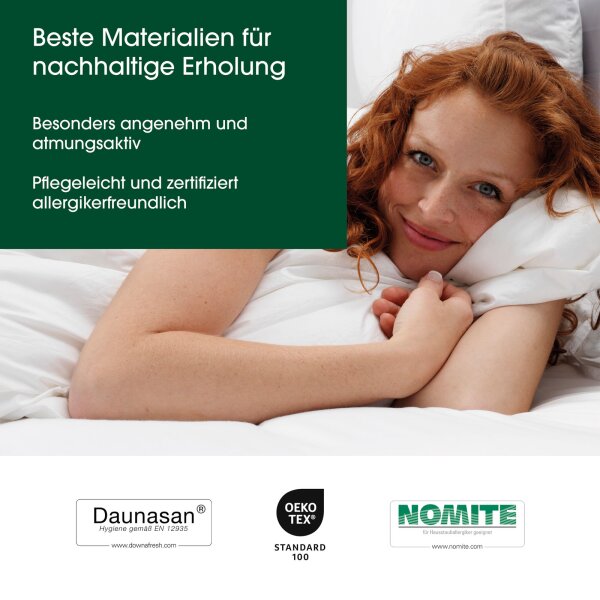 HANSKRUCHEN Premium de Luxe KomfortBundle 135x200 cm Medium & 80x80 cm