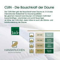 HANSKRUCHEN® Jade down duvet 240 x 220 cm Medium