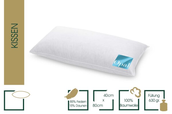 Kopfkissen "OPAL" Mittel 40x80