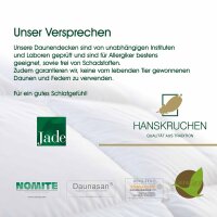 HANSKRUCHEN Daunendecke Jade